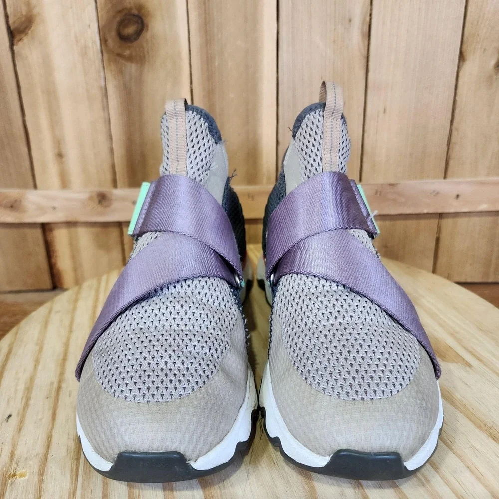 Sorel Kinetic Sneak Slip On Shoes Womens 8.5 Multicolor Mesh Sneakers NL3680-096